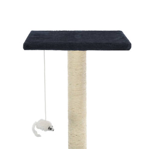 vidaXL Cat Scratching Post Sisal 95 cm Dark Blue