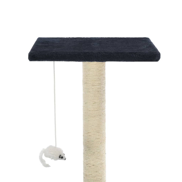 vidaXL Cat Scratching Post Sisal 95 cm Dark Blue