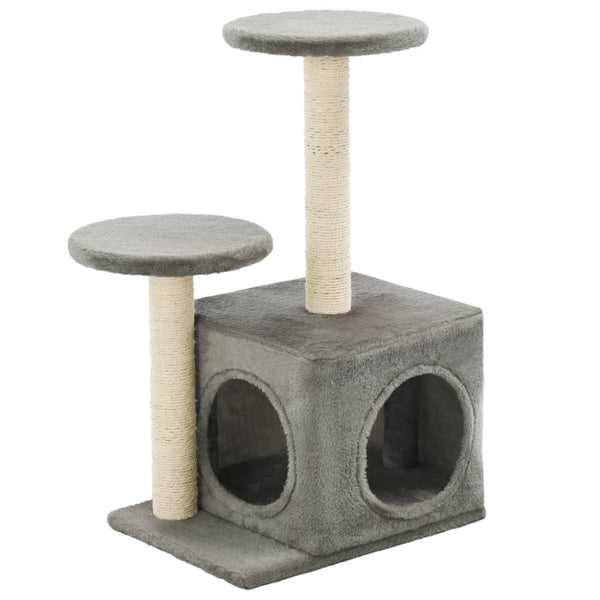vidaXL Cat Tree with Sisal Scratching Posts 60 cm Grey