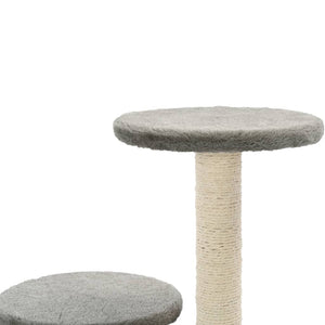 vidaXL Cat Tree with Sisal Scratching Posts 60 cm Grey