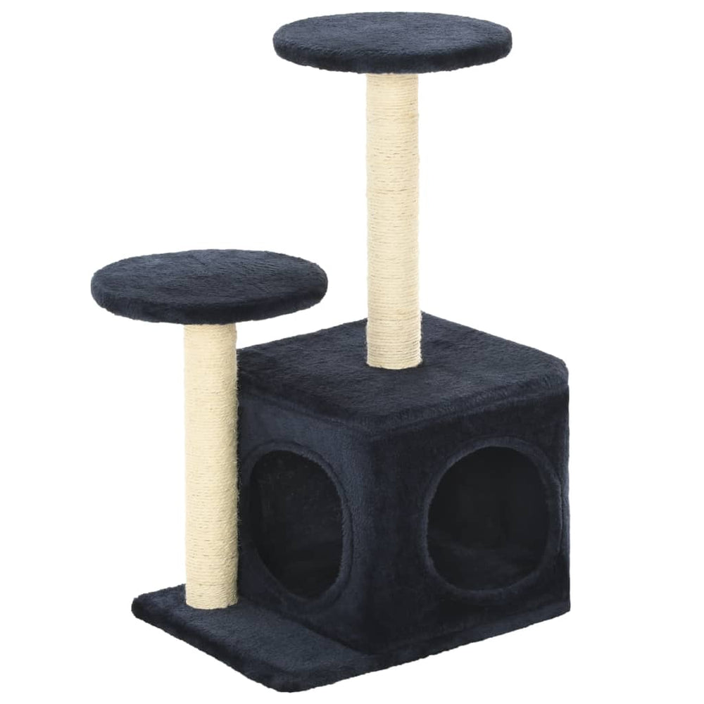 vidaXL Cat Scratching Post Sisal 60 cm Dark Blue