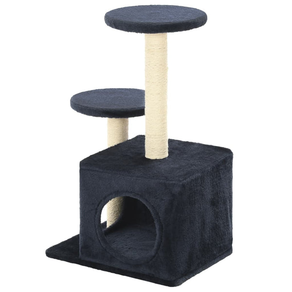 vidaXL Cat Scratching Post Sisal 60 cm Dark Blue
