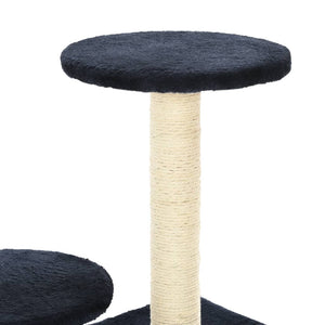 vidaXL Cat Scratching Post Sisal 60 cm Dark Blue