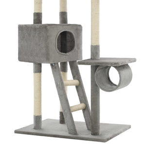 vidaXL Cat Scratching Post Sisal 230 - 260 cm Grey