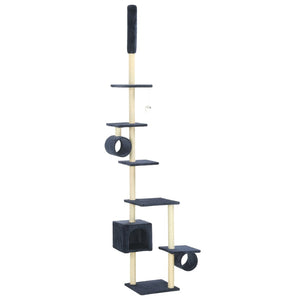 vidaXL Cat Tree with Sisal Scratching Posts 260 cm Dark Blue