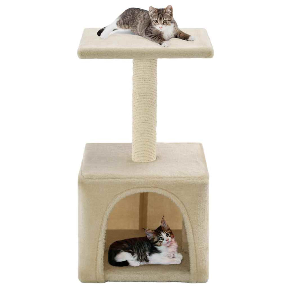 vidaXL Cat Scratching Post Sisal 55 cm Beige