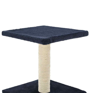 vidaXL Cat Scratching Post Sisal 55 cm Dark Blue