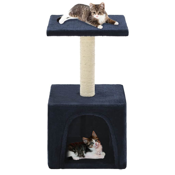 vidaXL Cat Scratching Post Sisal 55 cm Dark Blue