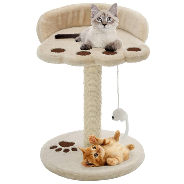vidaXL Cat Scratching Post Sisal 40 cm Beige and Brown