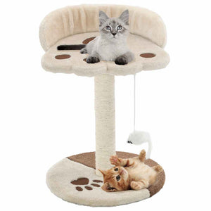 vidaXL Cat Scratching Post Sisal 40 cm Beige and Brown