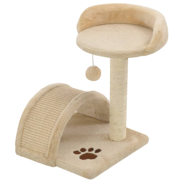 vidaXL Cat Scratching Post Sisal 40 cm Beige and Brown