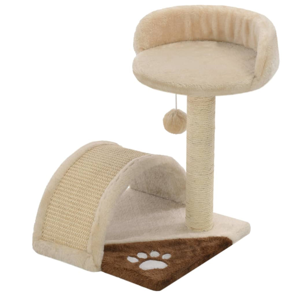 vidaXL Cat Scratching Post Sisal 40 cm Beige and Brown