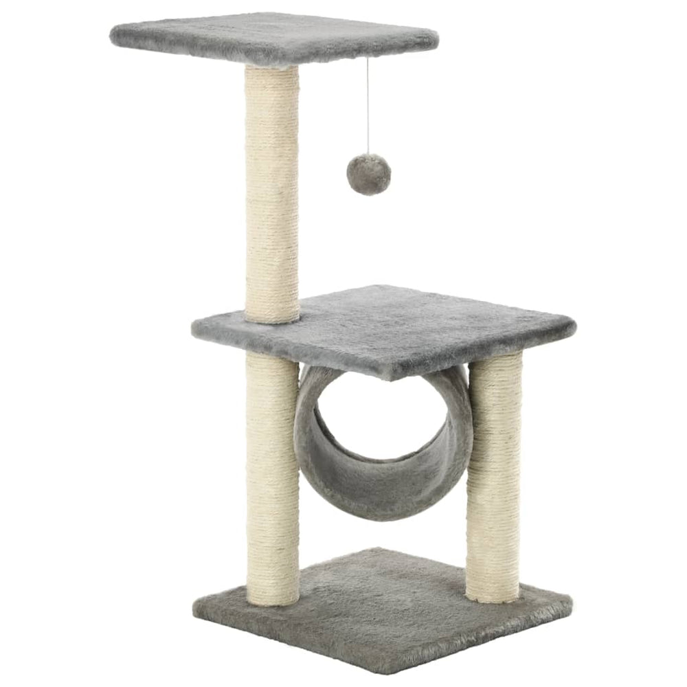 vidaXL Cat Scratching Post Sisal 65 cm Grey