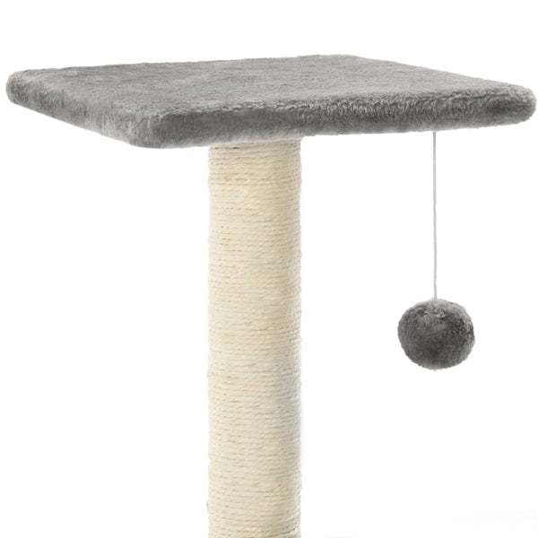 vidaXL Cat Scratching Post Sisal 65 cm Grey