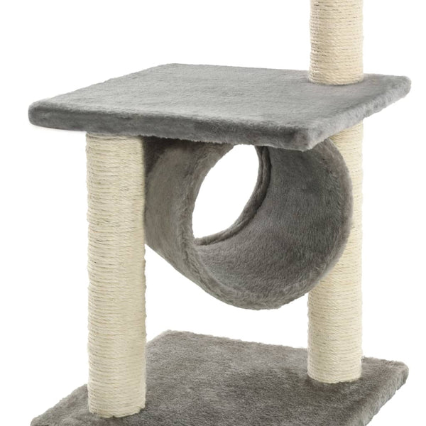vidaXL Cat Scratching Post Sisal 65 cm Grey