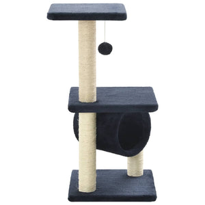 vidaXL Cat Scratching Post Sisal 65 cm Dark Blue