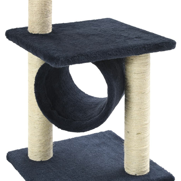 vidaXL Cat Scratching Post Sisal 65 cm Dark Blue