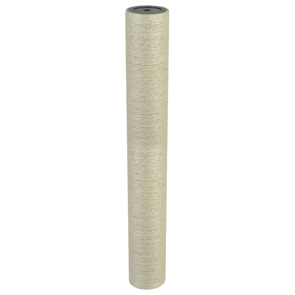 vidaXL Cat Scratching Post 8x60 cm 8 mm Beige