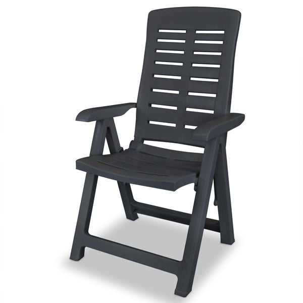 vidaXL Garden Sun Loungers 4 pcs. Anthracite