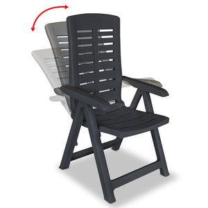 vidaXL Garden Sun Loungers 6 pcs. Anthracite