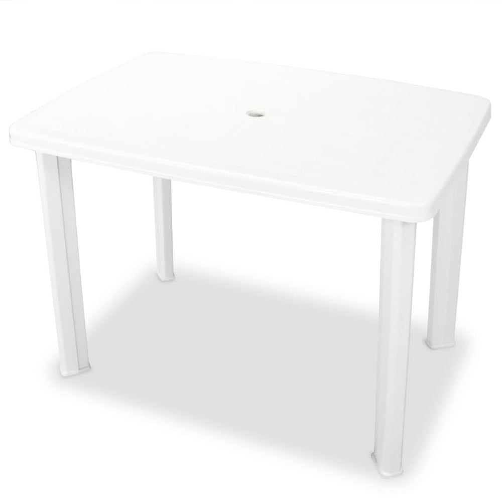 vidaXL 3-Piece Bistro Set Plastic White