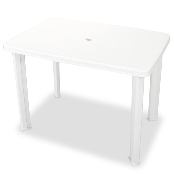 vidaXL 3-Piece Bistro Set Plastic White