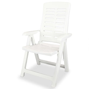 vidaXL 3-Piece Bistro Set Plastic White