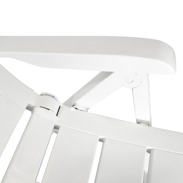 vidaXL 3-Piece Bistro Set Plastic White