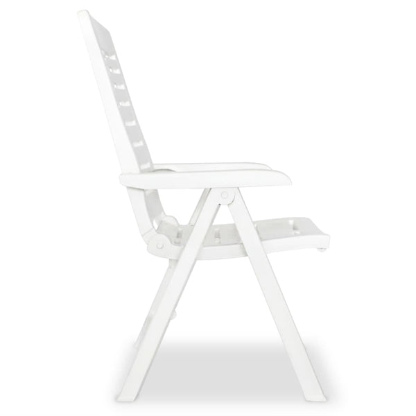 vidaXL 5-piece Garden Dining Set Plastic White