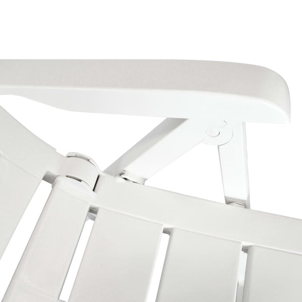 vidaXL 5-piece Garden Dining Set Plastic White