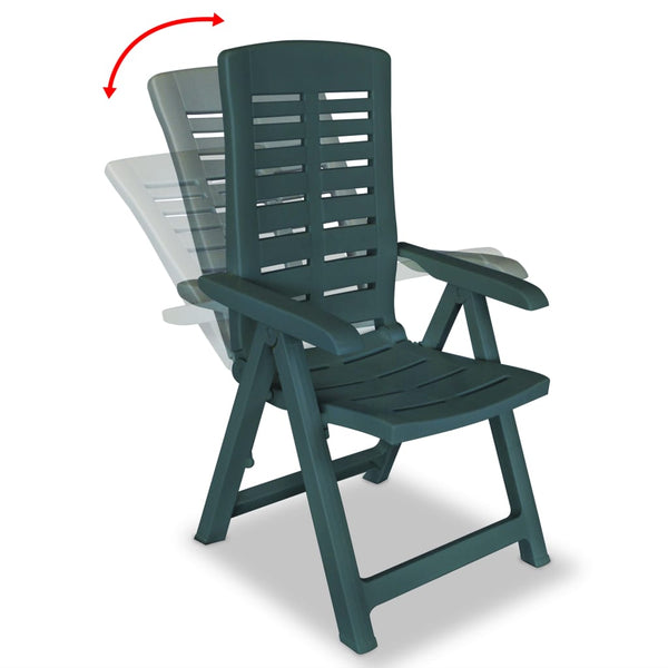 vidaXL 3-Piece Bistro Set Plastic Green