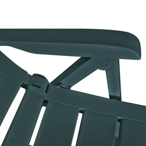 vidaXL 3-Piece Bistro Set Plastic Green