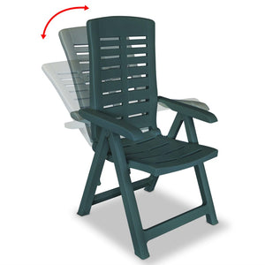 vidaXL 5-Piece Garden Dining Set Plastic Green
