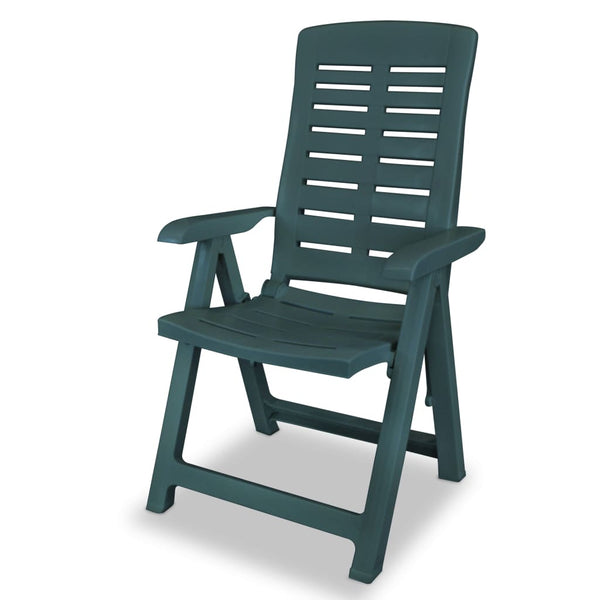 vidaXL 5-Piece Garden Dining Set Plastic Green