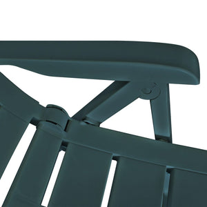 vidaXL 5-Piece Garden Dining Set Plastic Green