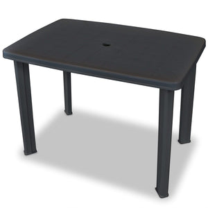 vidaXL 3-Piece Bistro Set Plastic Anthracite
