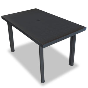 vidaXL 5-piece Garden Dining Set Plastic Anthracite