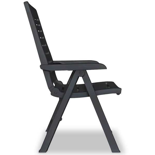 vidaXL 7-Piece Outdoor Dining Set Plastic Anthracite