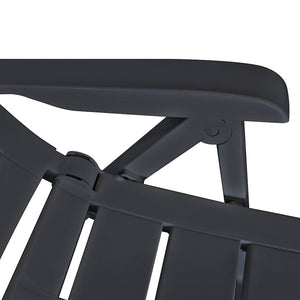 vidaXL 7-Piece Outdoor Dining Set Plastic Anthracite
