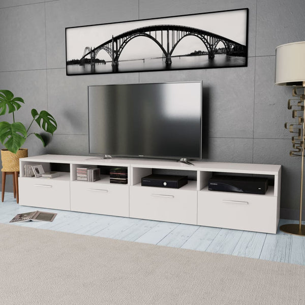 vidaXL 2 pcs. TV Cabinets Engineered Wood 95x35x36 cm White