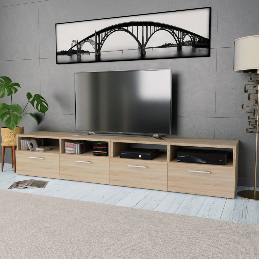 vidaXL 2 pcs. TV Cabinets Engineered Wood 95x35x36 cm Oak