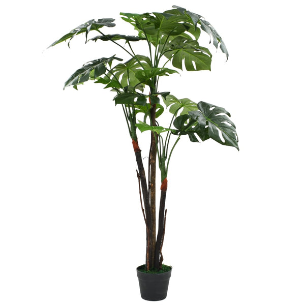vidaXL Artificial Monstera Swiss Cheese Plant with Pot 130 cm Green