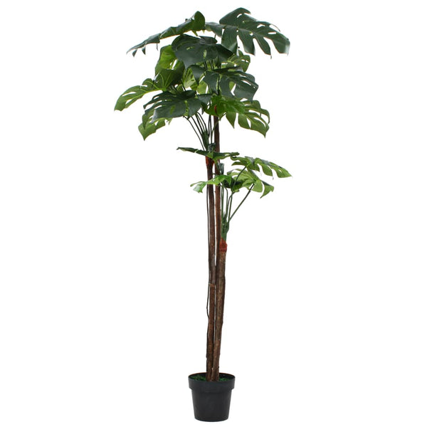 vidaXL Artificial Monstera Swiss Cheese Plant with Pot 170 cm Green