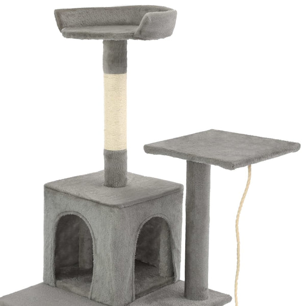 vidaXL Cat Tree with Sisal Scratching Posts 120 cm Grey