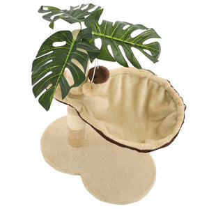 vidaXL Cat Scratching Post with Sisal Scratching Pole 50 cm Beige and Brown