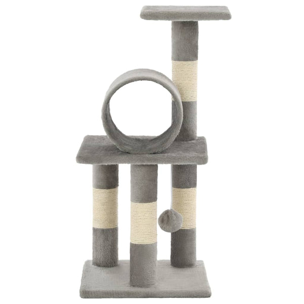 vidaXL Cat Scratching Post Sisal 65 cm Grey
