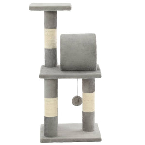 vidaXL Cat Scratching Post Sisal 65 cm Grey