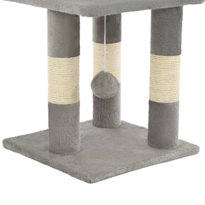 vidaXL Cat Scratching Post Sisal 65 cm Grey