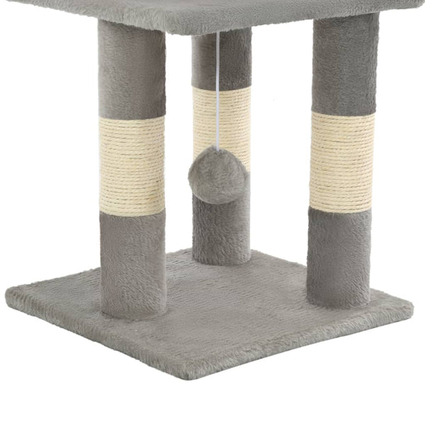 vidaXL Cat Scratching Post Sisal 65 cm Grey