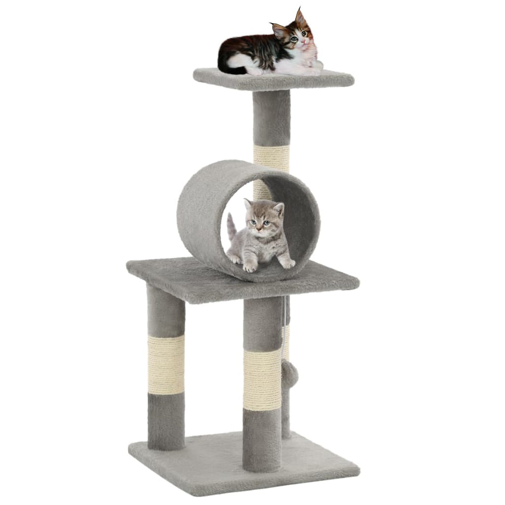 vidaXL Cat Scratching Post Sisal 65 cm Grey